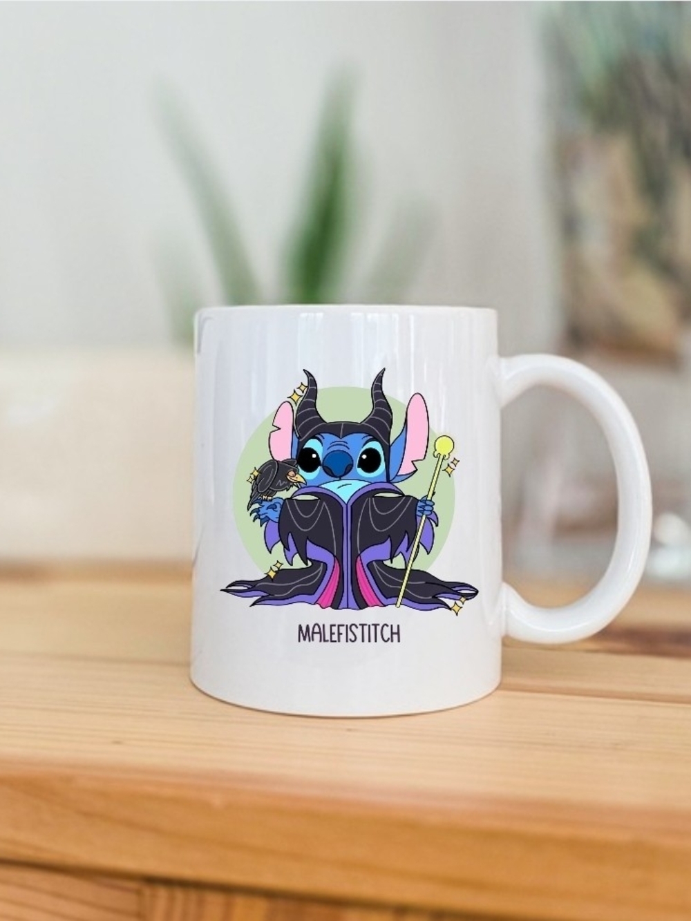 Maleficient Stitch Mug - Disney-inspired